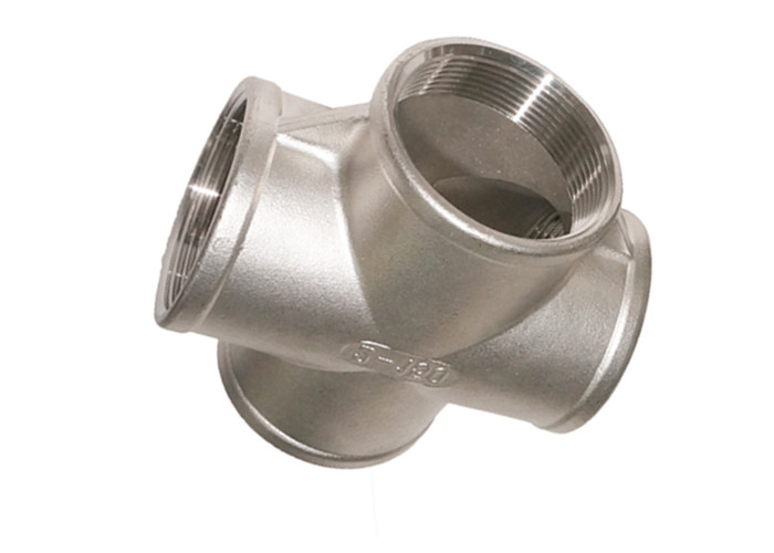 Casting 316 Stainless Steel Pipe Fittings Ss Cross Ansi Standard