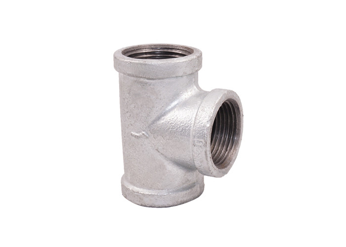 Durable Malleable Iron Tee Galvanised Malleable Pipe Fittings High Strength