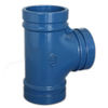 Anti Rust Ductile Iron Pipe Fittings Grooved Plumbing T Joint / Water Pipe T Joint