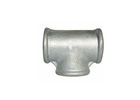 3x3/4 Inch Malleable Iron Pipe Fittings Black Iron Reducing Tee Round / Square Type