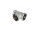 3x3/4 Inch Malleable Iron Pipe Fittings Black Iron Reducing Tee Round / Square Type