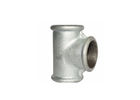 Customizable Malleable Iron Tee 3 4 Inch Pipe Connector Round / Square Type