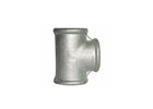 BS Standard Black Malleable Iron Tee , Customized Size Female Pipe Tee 1.6Mpa