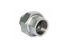 2-1/2&quot; Size White / Black Pipe Union Fitting , Flat Seat Gas Pipe Union Malleable Iron