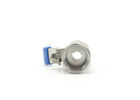 One Piece 1 Inch Stainless Steel Valves For Gas / Air Polished Surface Treatment