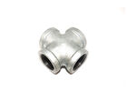 Galvanized Plumbing Pipe Fittings , 3 4 Black Pipe Cross Tube Connector