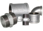 White Color Malleable Iron Pipe Fittings Metal Pipe Coupling Female Connection