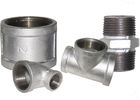 White Color Malleable Iron Pipe Fittings Metal Pipe Coupling Female Connection