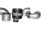 White Color Malleable Iron Pipe Fittings Metal Pipe Coupling Female Connection