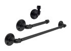 E Coated Industrial Pipe Fitting Wall Shelf , NPT / BSPT Thread Toilet Paper Holder