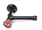 Malleable Iron Vintage Industrial Pipe Toilet Paper Holder Home Decoration