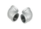 Silver Color Metal Pipe Connectors 1 Inch Galvanized Pipe Fittings For Steam Pipes