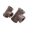 Cast Black Malleable Pipe Fitting Tee DN15 Threaded
