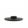 Decorative Black Malleable Iron Floor Flange Four Holes For Shelf