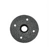 Black Four Holes Malleable Iron Floor Flange For Home Decoration