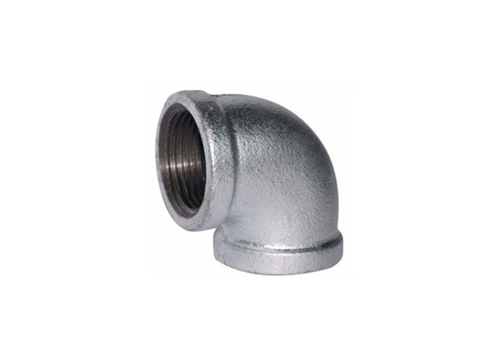 China Equal 90 Banded 1 2 Inch Iron Pipe Fittings , ANSI Malleable Iron Elbow For Water Pipe factory