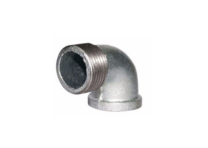 Galvanized Male / Female Malleable Iron Elbow Iron Pipe Connectors For Fire Protection