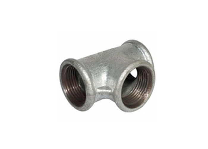 China 2 Inch Malleable Iron Pipe Fittings Water Pipe Tee Dimensions Beaded Equal 90 Degree factory