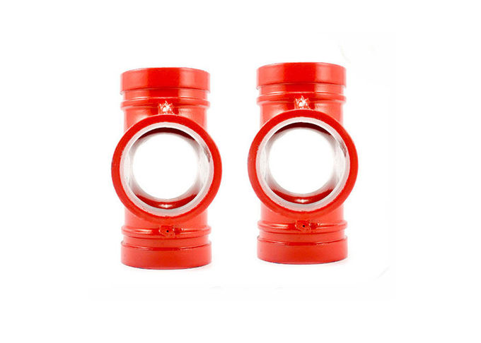 DIN Standard Ductile Iron Water Pipe Fittings Grooved Plumbing Cross OEM Available 0