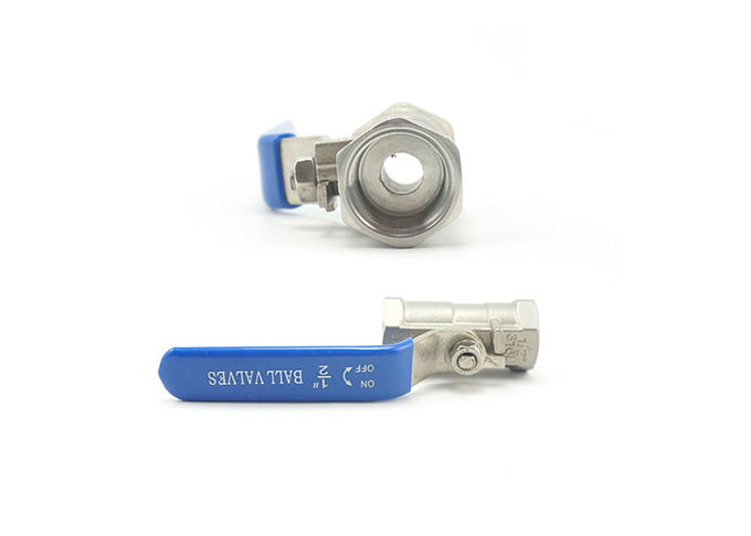 One Piece 1 Inch Stainless Steel Valves For Gas / Air Polished Surface Treatment 0
