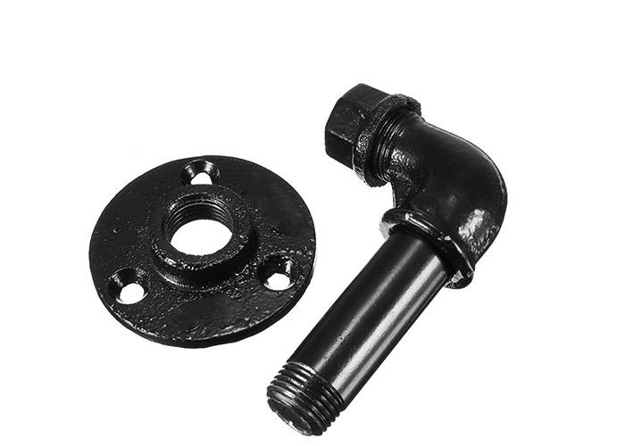 NPT Threaded Malleable Metal Pipe Shelf Brackets Coating Painting Surface Treatment 2