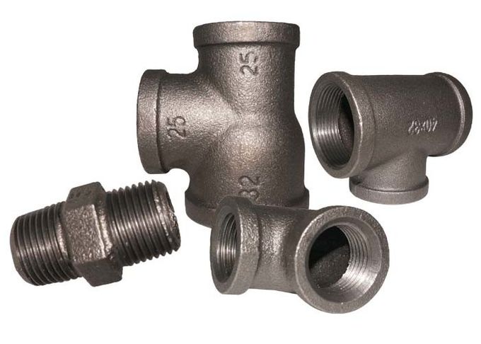 Fire Protection 1/2 Pipe Malleable Iron Tee Cast Iron Threaded Fittings 1