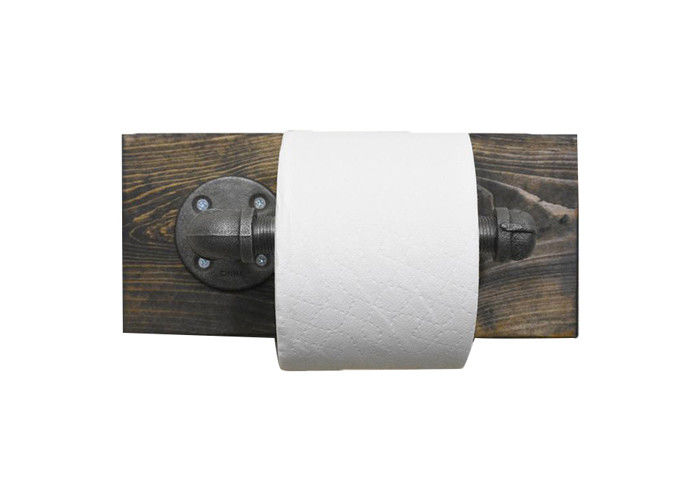 Decorative Vintage Style Industrial Pipe Toilet Paper Holder Toilet Floor Flange