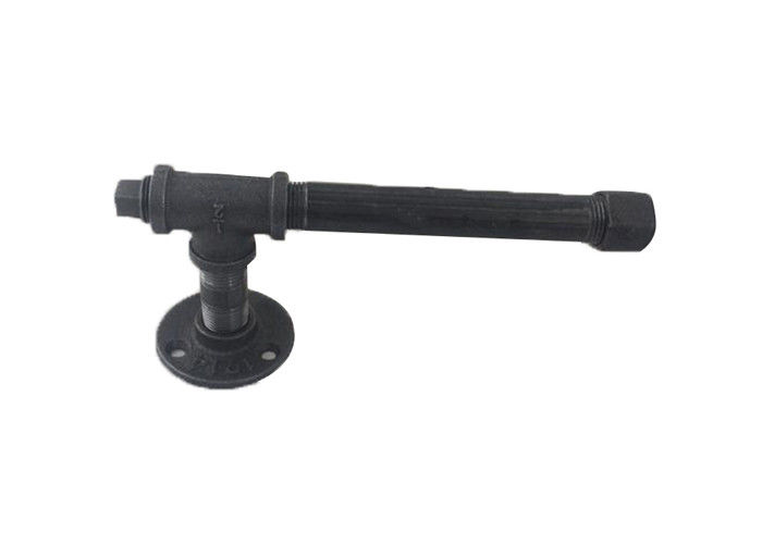 3/4" Black Industrial Pipe Toilet Paper Holder Carbon Steel Nipples BSPT / NPT Thread
