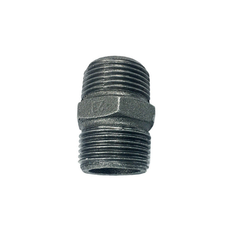 buy 1/8&quot; Malleable Iron Pipe Fittings Hex Pipe Nipple For Home Decoration online manufacturer