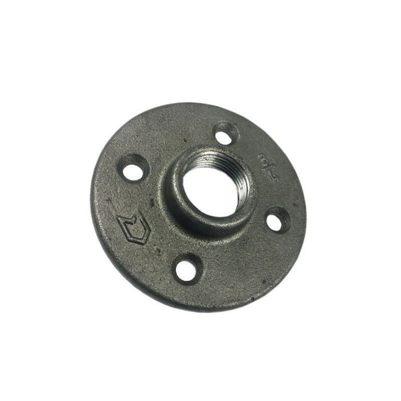 Home Decoration Round Malleable Iron Threaded Steel Pipe Fittings 4 Holes