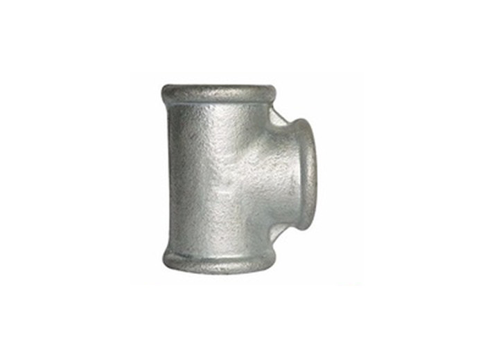 Customizable Malleable Iron Tee 3 4 Inch Pipe Connector Round / Square Type