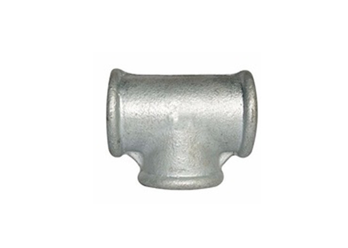 3x3/4 Inch Malleable Iron Pipe Fittings Black Iron Reducing Tee Round / Square Type