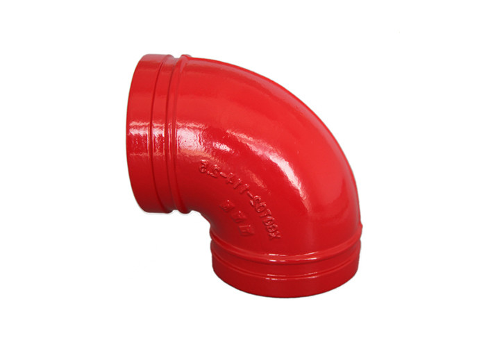 11.25 / 22.5 / 45 / 90 FM UL Certificated Casting Ductile Iron Grooved Pipe Fittings Elbow