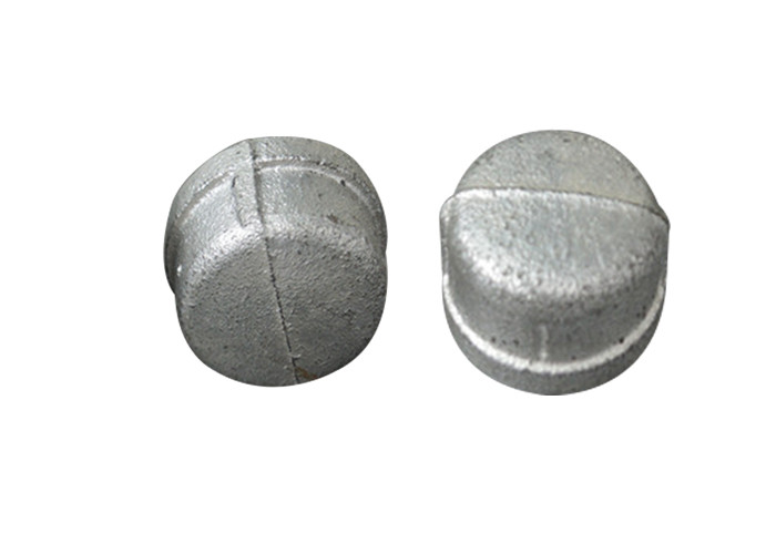 Hot / Cold Dipped Galvanized Pipe Cap , 2 3 8 Metal Pipe End Caps No Impurities