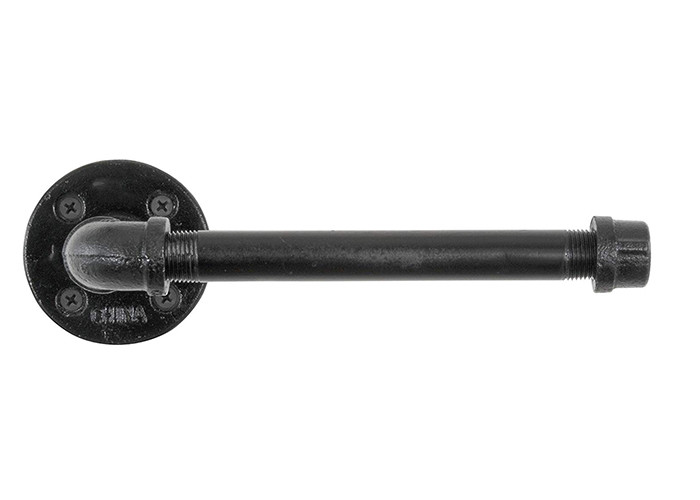E Coated Industrial Pipe Fitting Wall Shelf , NPT / BSPT Thread Toilet Paper Holder