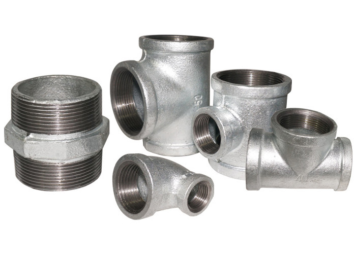 Water Supply Bsp Pipe Fittings Malleable Iron Tee Thread Small Size High Performance