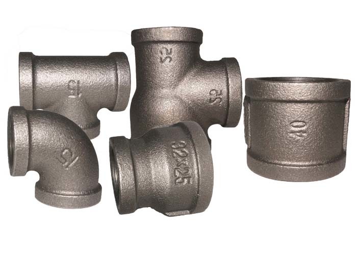 Galvanized Malleable Iron Pipe Fittings Sanitary Tee Plumbing High Precision