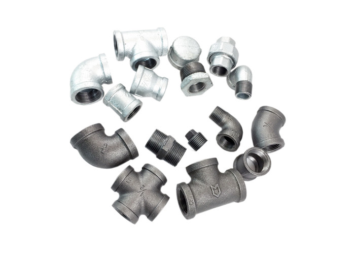 Plumbing Sanitary Tee Malleable Iron Pipe Fittings BSPT / NPT Thread 3/8&quot; - 4&quot; Size