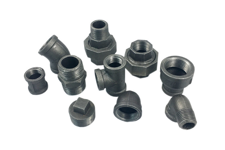 Professional Cast Iron Threaded Pipe Fittings Black Iron Pipe Union For Power Station