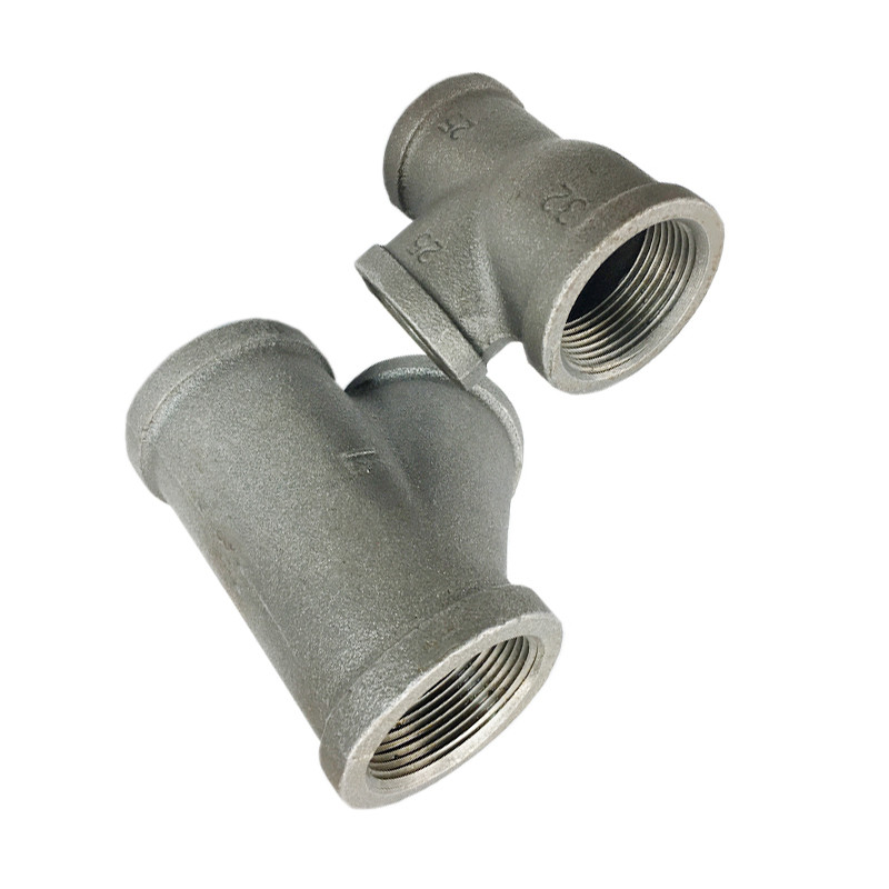 6 Inch Malleable Y Type Galvanized Cross Pipe Fitting