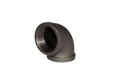 Smooth Surface Malleable Iron Elbow Black Galvanized Pipe Fittings Eco Friendly