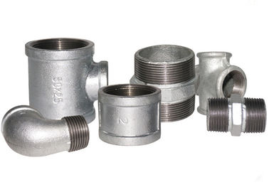 1/2"-6" White Color Malleable Iron Pipe Fittings Galvanized Surface