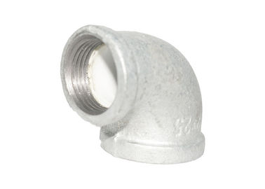 Malleable Iron PO Lined Pipe Fittings 90R Reducing Elbow For Gas Oil Distribution